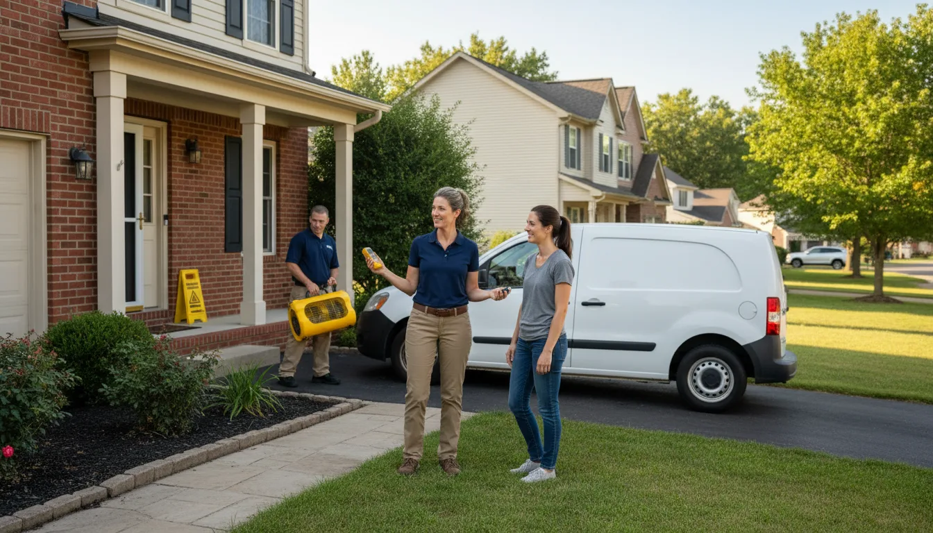 Residential water damage restoration in Stockbridge, MA